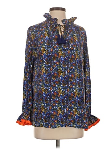 Rungolee Long Sleeve Silk Top (view 1)