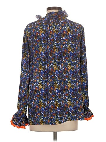 Rungolee Long Sleeve Silk Top (view 2)