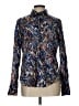 Cino 100% Cotton Paisley Blue Long Sleeve Blouse Size L - photo 1