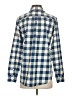 Vineyard Vines Performance 100% Polyester Checkered-gingham Blue Long Sleeve Blouse Size 4 - photo 2