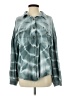 Pol 100% Cotton Tie-dye Teal Jacket Size S - photo 1
