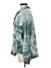 Pol 100% Cotton Tie-dye Teal Jacket Size S - photo 5