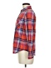 Forever 21 Plaid Red Orange Long Sleeve Button-Down Shirt Size M - photo 5