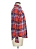 Forever 21 Plaid Red Orange Long Sleeve Button-Down Shirt Size M - photo 4