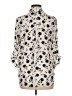 BCX 100% Polyester Animal Print Ivory 3/4 Sleeve Blouse Size M - photo 2