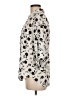BCX 100% Polyester Animal Print Ivory 3/4 Sleeve Blouse Size M - photo 5