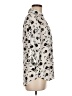 BCX 100% Polyester Animal Print Ivory 3/4 Sleeve Blouse Size M - photo 4