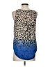 Charming Charlie 100% Polyester Blue Sleeveless Top Size S - photo 2