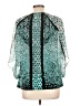 Style&Co 100% Polyester Teal 3/4 Sleeve Blouse Size L - photo 2