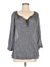 Fred David Gray 3/4 Sleeve Blouse Size M - photo 1