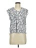 Fun2Fun 100% Rayon Gray Short Sleeve Blouse Size M - photo 1