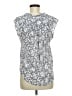 Fun2Fun 100% Rayon Gray Short Sleeve Blouse Size M - photo 2