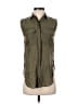 Helmut Lang Green Sleeveless Button-Down Shirt Size P (petite) - photo 1