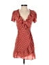 Réalisation 100% Silk Polka Dots Red Casual Dress Size XS - photo 1