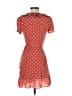 Réalisation 100% Silk Polka Dots Red Casual Dress Size XS - photo 2