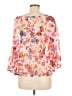 Express 100% Polyester Pink 3/4 Sleeve Blouse Size M - photo 2