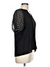 Blu Pepper Black Short Sleeve Blouse Size L - photo 4