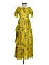 o.p.t 100% Polyester Yellow Cocktail Dress Size XS - photo 1