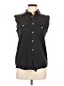 Assorted Brands 100% Cotton Black Sleeveless Button-Down Shirt Size M - photo 1