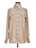 Gold Hawk Solid Tan Long Sleeve Button-Down Shirt Size M - photo 1