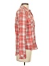 Guess 100% Cotton Plaid Orange Long Sleeve Button-Down Shirt Size XS - photo 4