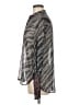 Rag & Bone 100% Silk Metallic Silver Long Sleeve Silk Top Size M - photo 5
