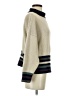 Unbranded 100% Cotton Stripes Tan Turtleneck Sweater Size S - photo 4