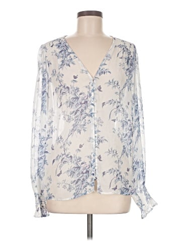 Paige Long Sleeve Silk Top (view 1)