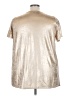 Roaman's Metallic Gold Short Sleeve Blouse Size 22 - 24 - photo 2