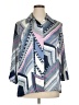 Alfred Dunner 100% Polyester Chevron-herringbone Blue 3/4 Sleeve Blouse Size 16 - photo 1