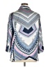 Alfred Dunner 100% Polyester Chevron-herringbone Blue 3/4 Sleeve Blouse Size 16 - photo 2