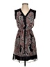 En Focus Studio 100% Polyester Paisley Black Casual Dress Size 4 - photo 1