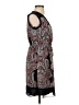 En Focus Studio 100% Polyester Paisley Black Casual Dress Size 4 - photo 4