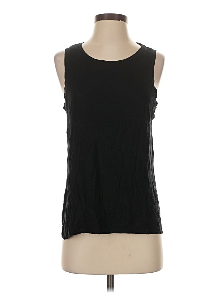 Pre-owned Halogen Sleeveless T-shirt In Black
