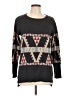 Peruvian Connection 100% Cotton Print Gray Pullover Sweater Size L - photo 1