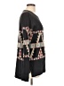 Peruvian Connection 100% Cotton Print Gray Pullover Sweater Size L - photo 4