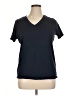 Lands' End 100% Cotton Black Short Sleeve Top Size 14 - 16 - photo 1