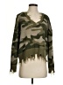 Just Polly 100% Acrylic Camo Green Pullover Sweater Size XS - photo 1
