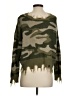 Just Polly 100% Acrylic Camo Green Pullover Sweater Size XS - photo 2