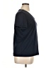 Lands' End 100% Cotton Black Short Sleeve Top Size 14 - 16 - photo 4