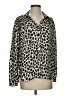 Rose + Olive 100% Polyester Animal Print Silver Long Sleeve Blouse Size S - photo 1