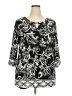 Assorted Brands Black 3/4 Sleeve Blouse Size 2X - photo 1