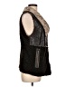 DENA 100% Polyester Black Faux Fur Vest Size L - photo 4