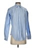 Everlane Chevron-herringbone Blue Long Sleeve Button-Down Shirt Size 00 - photo 1