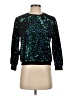 Endless Rose Metallic Black Pullover Sweater Size S - photo 1