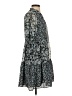 CeCe Paisley Blue Casual Dress Size XS - photo 4
