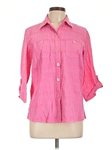 Rebecca Malone 3/4 Sleeve Button-Down Shirt (view 1)