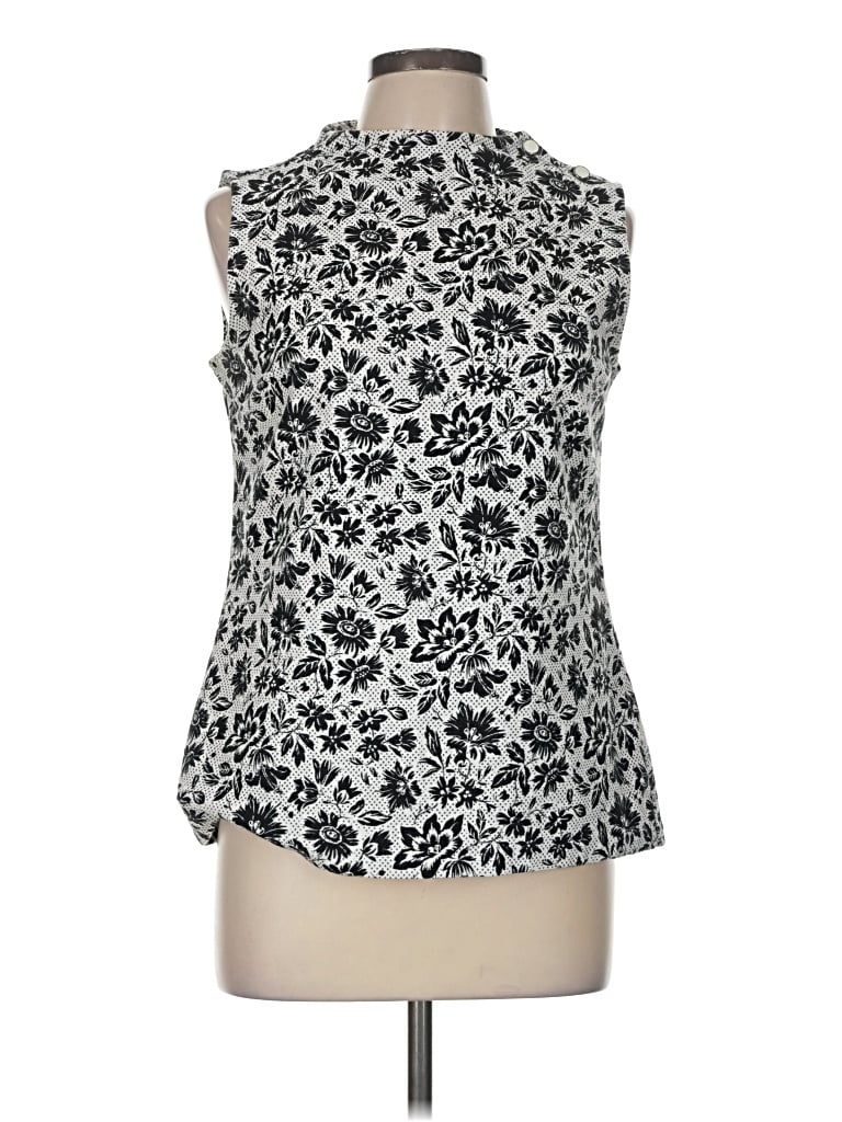 Pre-owned Talbots Tank Top Silver High Neck Tops