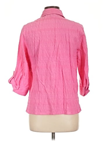 Rebecca Malone 3/4 Sleeve Button-Down Shirt (view 2)