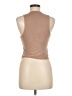 Final Touch Tan Sleeveless Blouse Size M - photo 2
